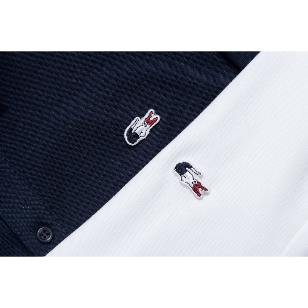 ÁO THUN POLO NGẮN TAY CỔ TRỤ  POLO LACOSTE LCC10 TRẮNG