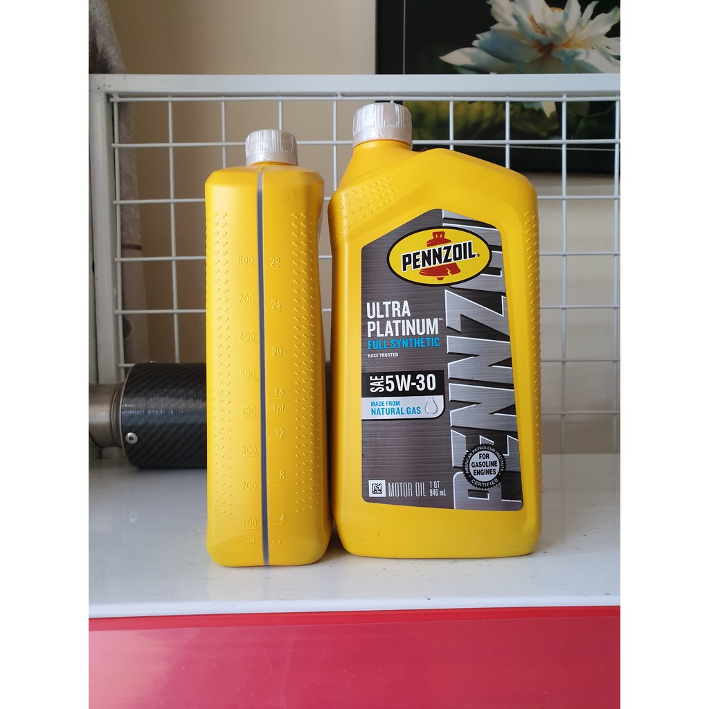 Nhớt Pennzoil Ultra Platium 5w30 cho tay ga cao cấp (946 ml)