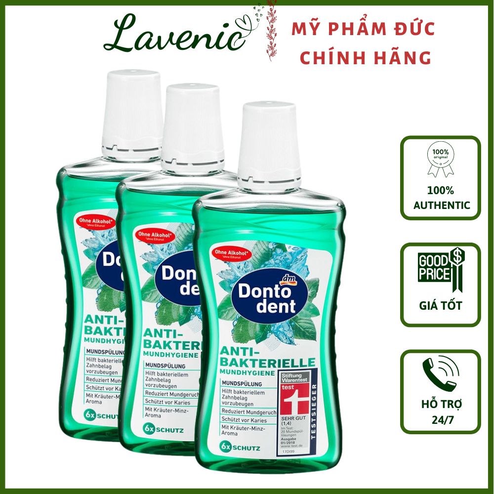 Nước súc miệng Dontodent 500ml Hương bạc hà thơm mát, Hàng Đức - Shop Lavenic