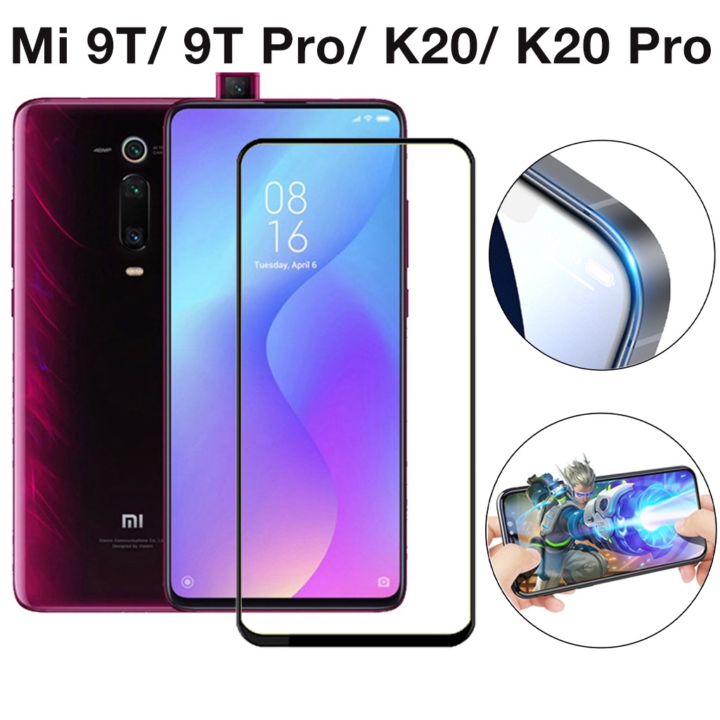 Kính Cường Lực Redmi K20 K20 Pro Mi 9T Mi 9T Pro full màn cao cấp chống trầy màn tặng kèm khăn lau màn hình Kính [9D]