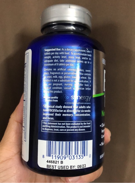 Viên Uống Bổ Não FOCUS Factor – Tăng Cường Trí Nhớ - 180 viên | BigBuy360 - bigbuy360.vn