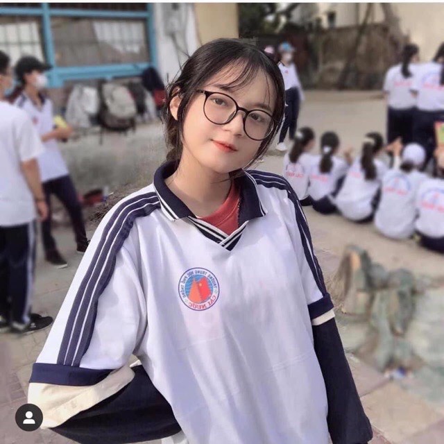 Kính mắt nữ nam gọng kính cận tròn phong cách Ulzzang mắt kính râm mát không độ thời trang chống tia UV 055