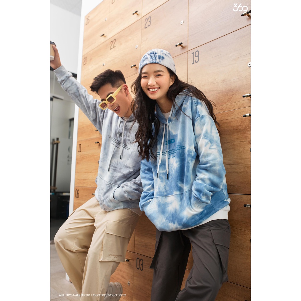 Hoodie unisex form rộng local brand 360 Boutique loang màu phong cách năng động  - AHHTK201