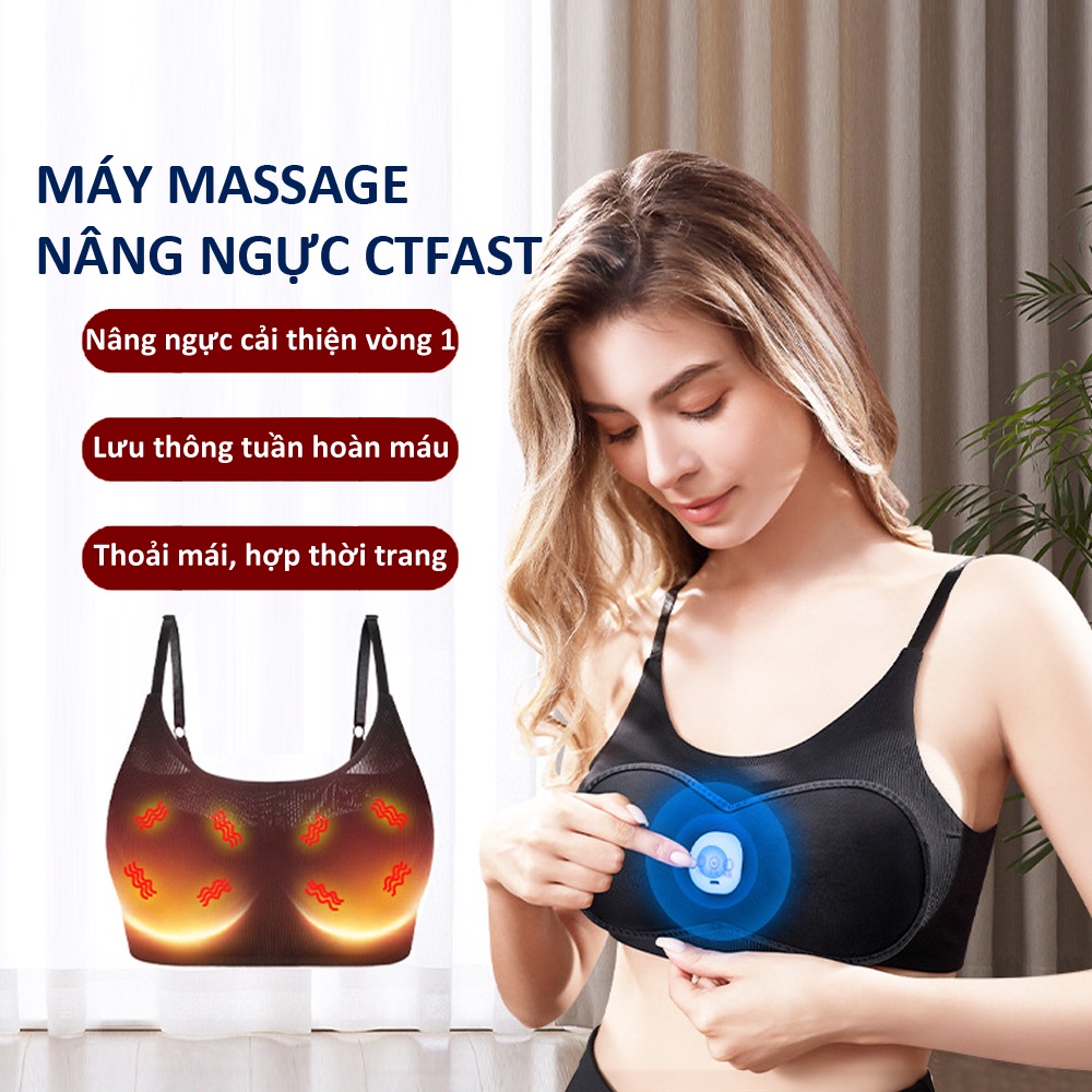 Máy massage ngực thông minh WX-006 công nghệ masage rung nhiệt giúp cải thiện nâng và tăng kích thước vòng 1