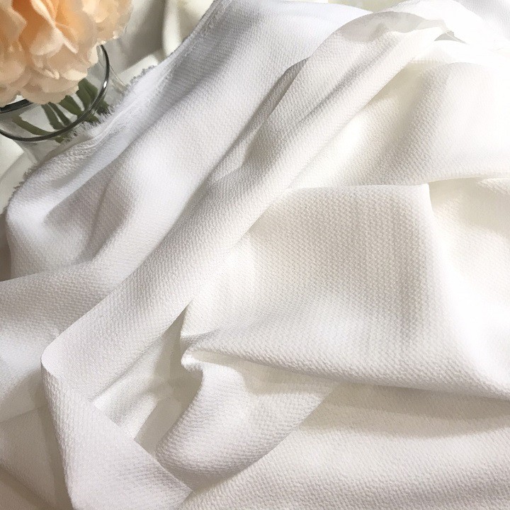 Vải Trắng Trơn Các Loại - Khổ 1m5 và Khổ 2m - Chất Liệu Satin Mờ, Voan Cát, Voan Chiffon - May Quần áo Dài