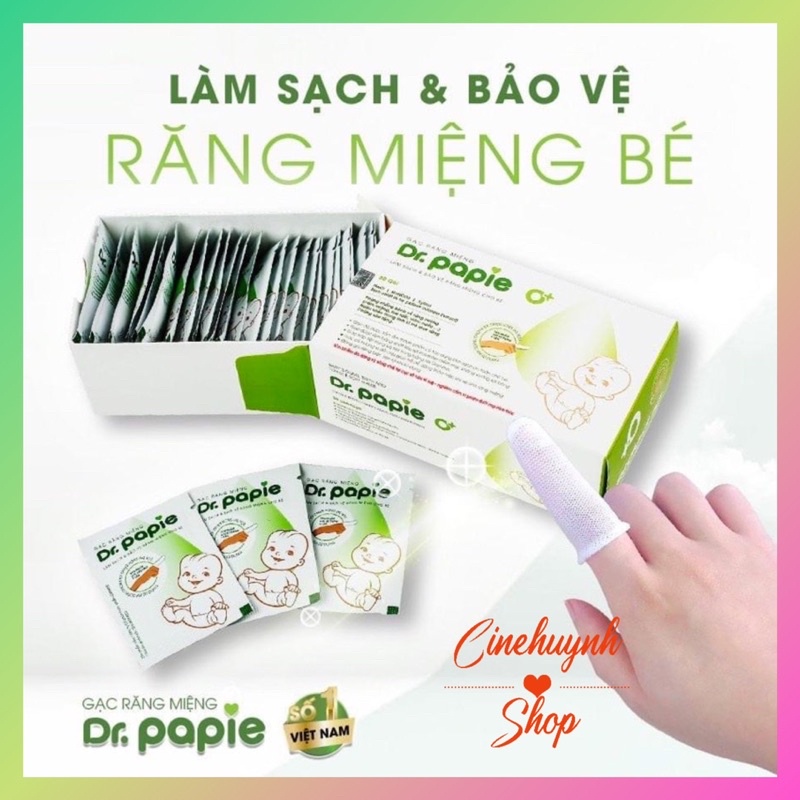 GẠC RƠ LƯỠI DR.PAPIE VỆ SINH RĂNG MIỆNG CHO BÉ