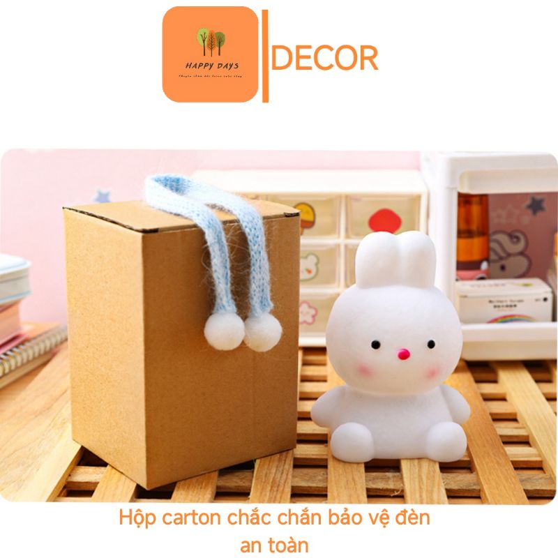 Đèn ngủ hình con thỏ, đèn con thỏ cute trang trí phòng ngủ