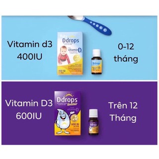 Vitamin d3 baby ddrops mỹ cho bé trên 1 tuổi - ảnh sản phẩm 3