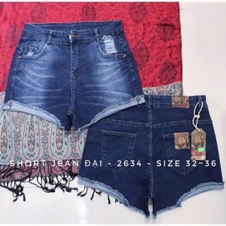 Short jean giãn lật lai Bigsize