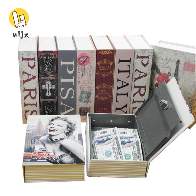 WiJx❤❤❤Summer Korean Storage Safe Box Dictionary Book Bank Money Cash Jewellery Hidden Secret Security Locker @VN