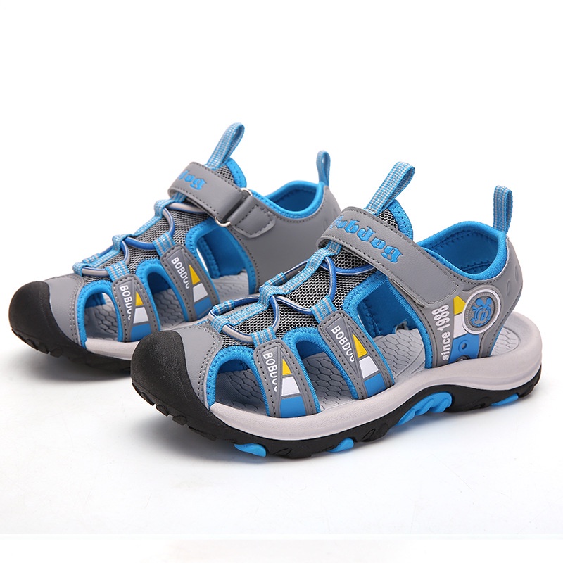 Giày sandal cho bé trai Bobdog siêu nhẹ và êm chân với kiểu mũi bít cho bé 5 đến 12 tuổi