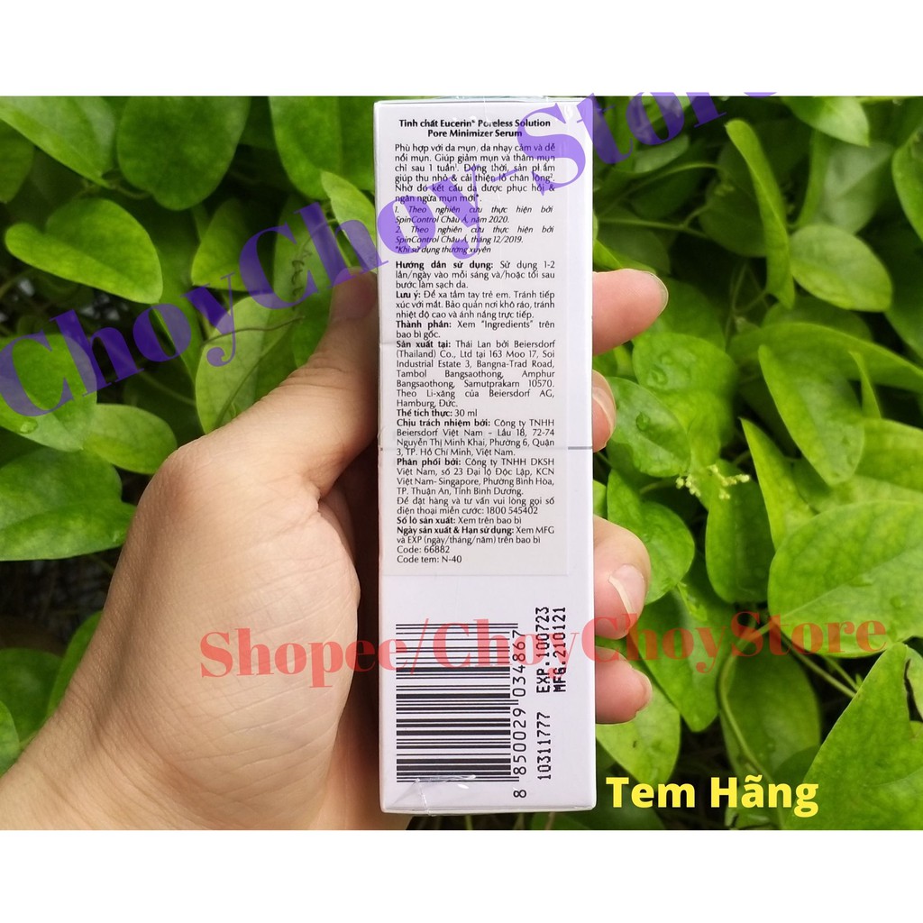 [TEM CTY] EUCERIN Poreless Solution Pore Minimizer Serum 30ml - Tinh Chất Thu Nhỏ Lỗ Chân Lông