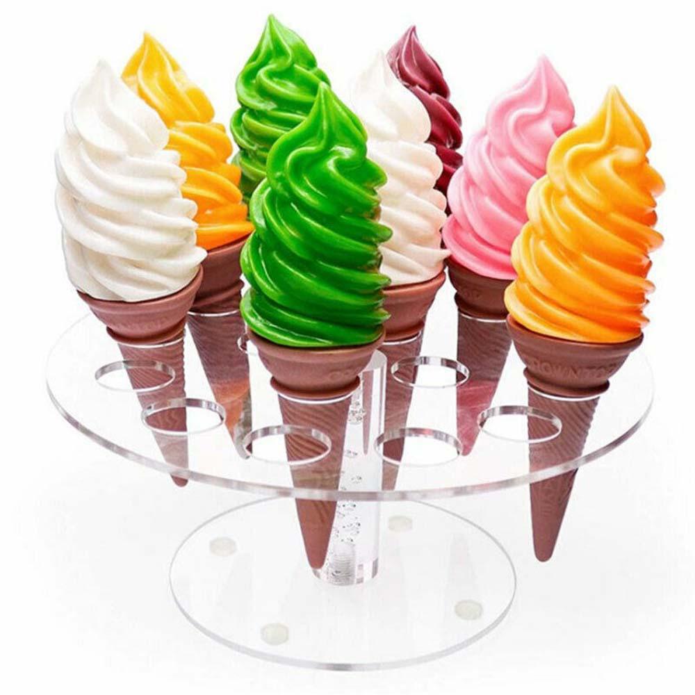 Hộp Đựng Kem Ốc Quế AUGUSTINA Bằng Acrylic Trong Suốt