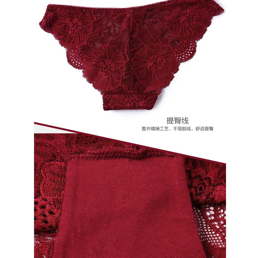 Quần Lót Nữ ❤️FREESHIP❤️ Quần lót ren xuất âu cao cấp mềm mại ôm dáng Thiết kế ren phối hoa viền bèo điệu đà Mã W01 | BigBuy360 - bigbuy360.vn