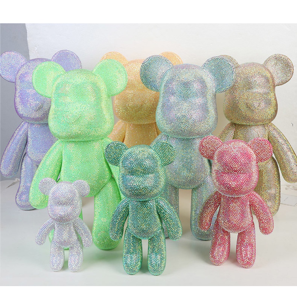 ▶Còn hàng▶ Tự làm Sticker Kim cương Bạo lực Gấu Trang trí Quà tặng Đồ chơi Thủ công Bearbrick