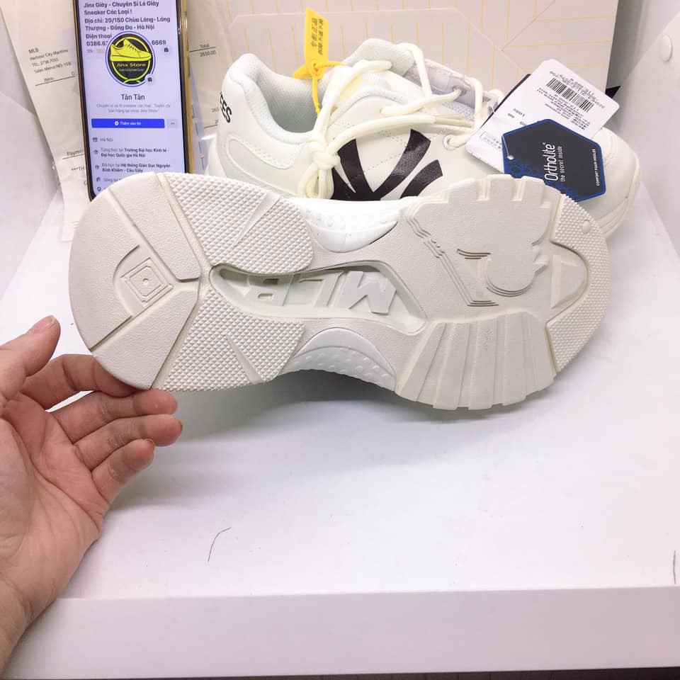 [ FREE SHIP ] Giày thể thao sneaker trắng M L B  NY CHỮ ĐEN MỚI full size, full bill box hàng 1:1 | BigBuy360 - bigbuy360.vn