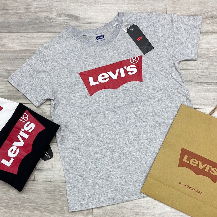 Áo thun nam nữ hàng VNXK Levis_2610 phong cách cơ bản 2021