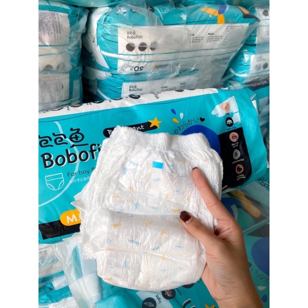 [HCM] Bỉm quần siêu thấm BOBOFISH CÁ HEO (S50/M50/L50/XL50/XXL50/XXXL50)