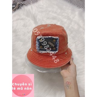 NÓN BUCKET TAI BÈO CỤP MẠC SẮT JEANS