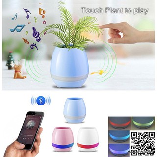 chậu cây thông minh kiêm loa bluetooth