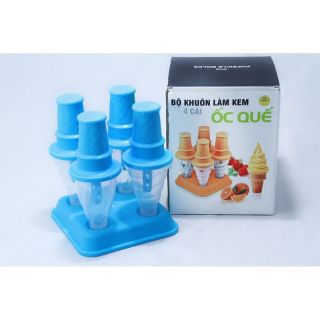 Bộ khuôn làm kem ốc quế