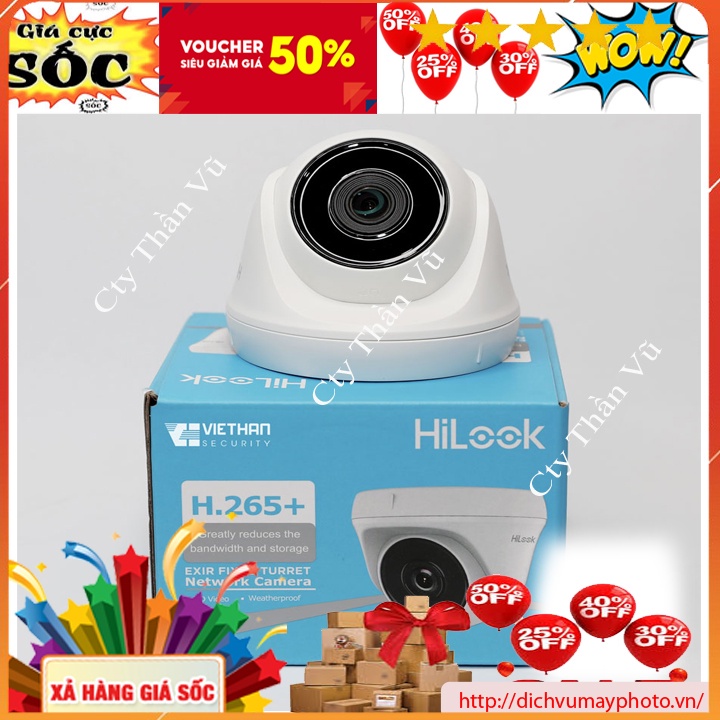 Camera HiLook IPC-T320H-D vỏ nhựa không poe 2M