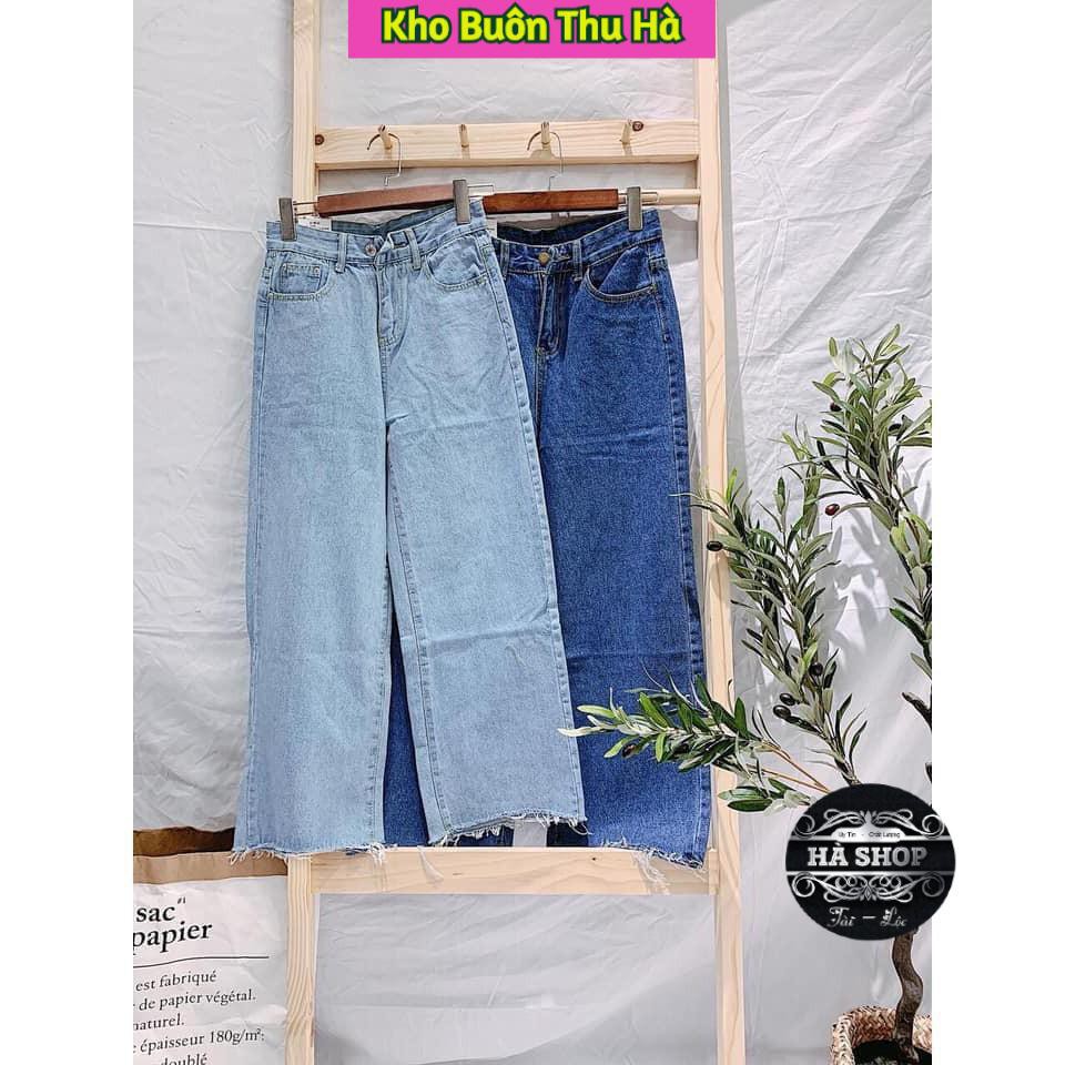 [Có Video+ Ảnh Thật] Quần Jean ống rộng  - Chất Liệu Jean cao cấp / Sẵn 2 màu | BigBuy360 - bigbuy360.vn