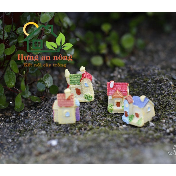 TT39 - LÂU ĐÀI MINI GIAO MẪU NGẪU NHIÊN trang trí tiểu cảnh sen đá xương rồng cây để bàn