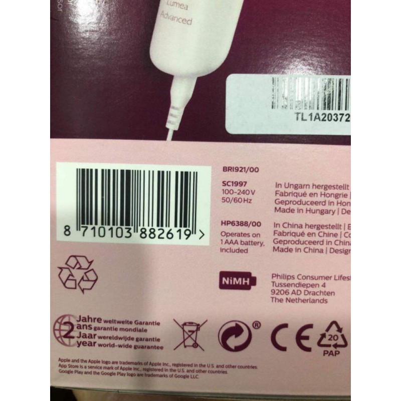 Máy triệt lông Philips lumea bri921/00 sale 8600k