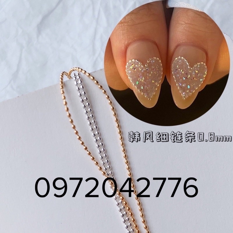 Xích bi trang trí móng