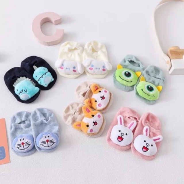 Tất thú dễ thương cho bé 0-3 tuổi có đế chống trượt