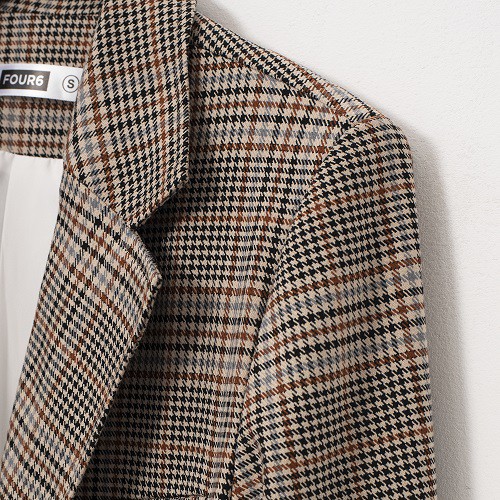 [FOUR6] Áo blazer nữ 2 lớp 1 cúc dáng suông cao cấp | BigBuy360 - bigbuy360.vn