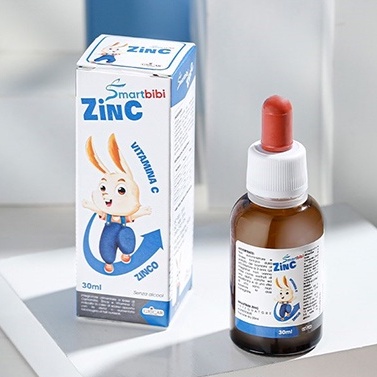 Smartbibi Zinc, hỗ trợ cải thiện tình trạng biếng ăn, chậm lớn ở trẻ thiếu kẽm (chai 30ml)