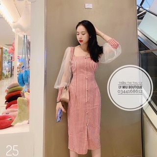 Đầm tiểu thư xinh xắn zalo 0968446897