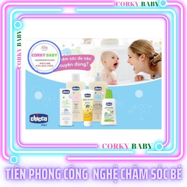 [Corky Baby] DẦU MÁT-XA CHIẾT XUẤT CÁM GẠO 0M+ CHICCO 200ML