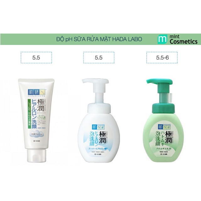 Sữa rửa mặt tạo bọt Hada Labo