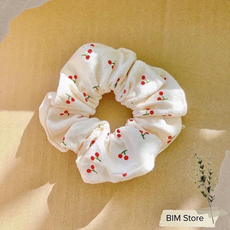 vải thô đũi cara mềm mát may váy áo và đồ handmade cành quả