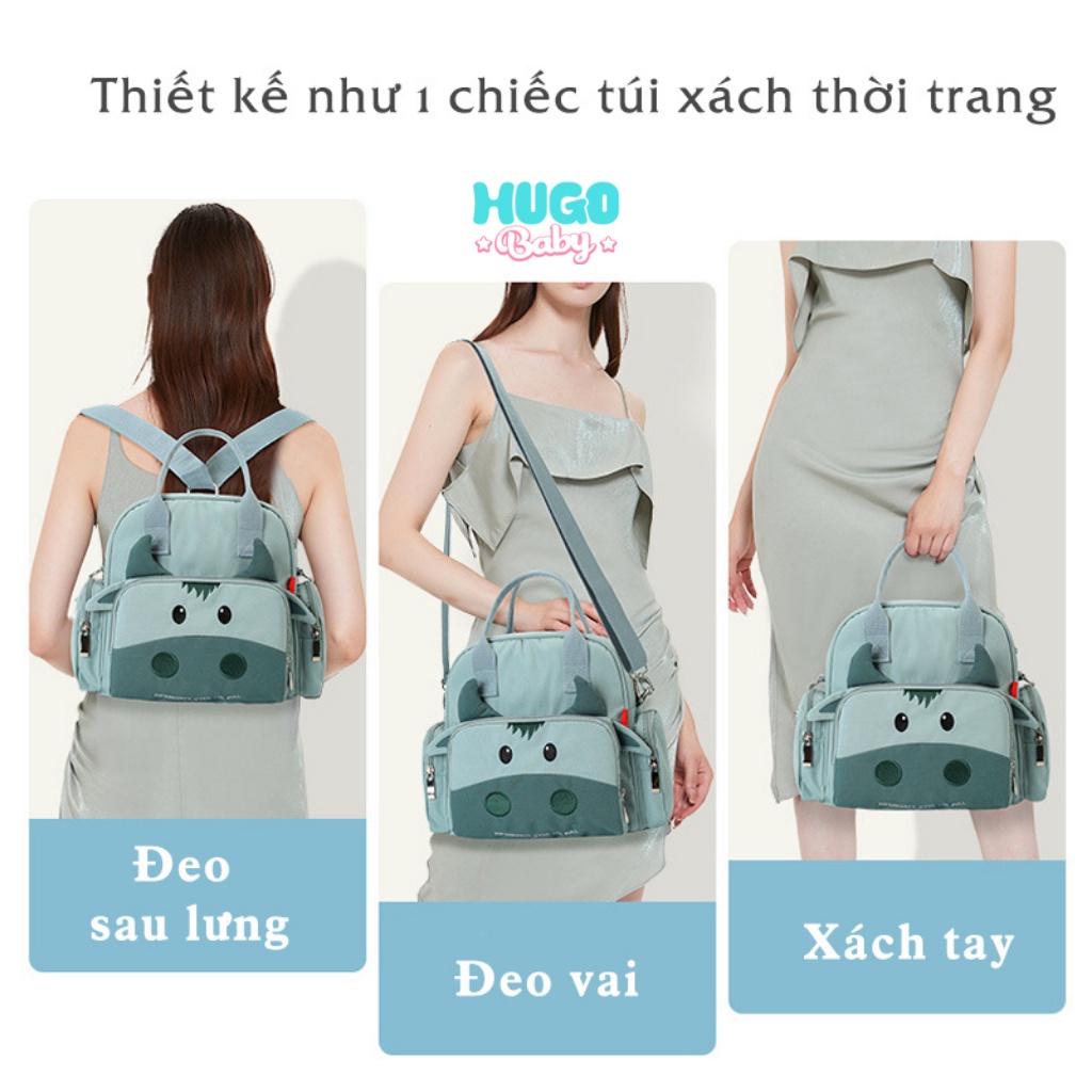 Balo bỉm sữa cao cấp Lamografy – Hugo Baby