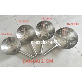Vợt vớt xương cán inox nhiều kích thước