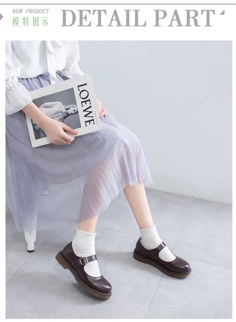 L092 [ORDER] Giày Ulzzang quai ngang nữ sinh phiên bản Hàn Quốc (Mẫu mới) | BigBuy360 - bigbuy360.vn