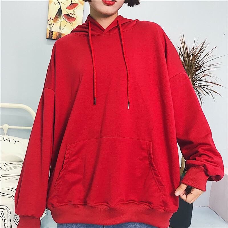 ÁO HOODIE NỈ BÔNG PHOM RỘNG UNISEX, VẢI DÀY DẶN, NHIỀU MÀU CỰC DỄ PHỐI ĐỒ [ẢNH THẬT]