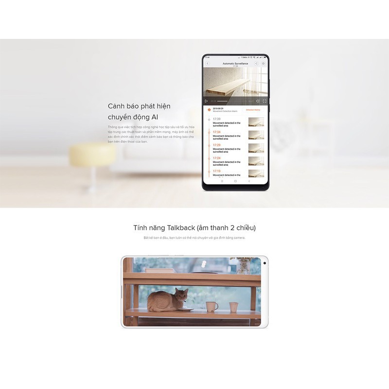 [BẢN QUỐC TẾ] Camera Xiaomi Mija Xoay 360 độ Ip 1080p góc 115 - DIGIWORD phân phối - (Nguyên seal - Không Có Củ sạc )