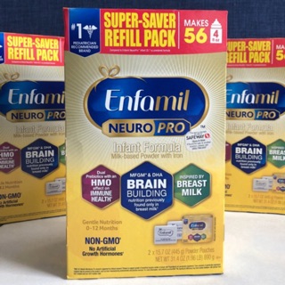 Sữa Enfamil Neuro Non Gmo hộp giấy 890g - 1,03kg