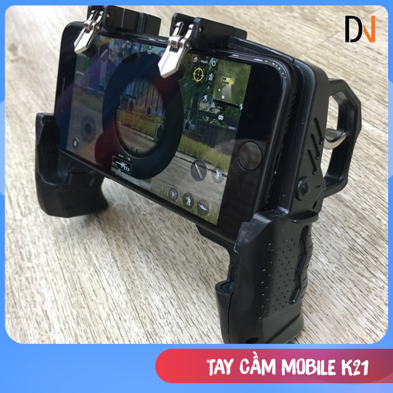 Tay Cầm Hỗ Trợ Chơi Game Mobile K21 kiêm giá đỡ điện thoại thế hệ mới