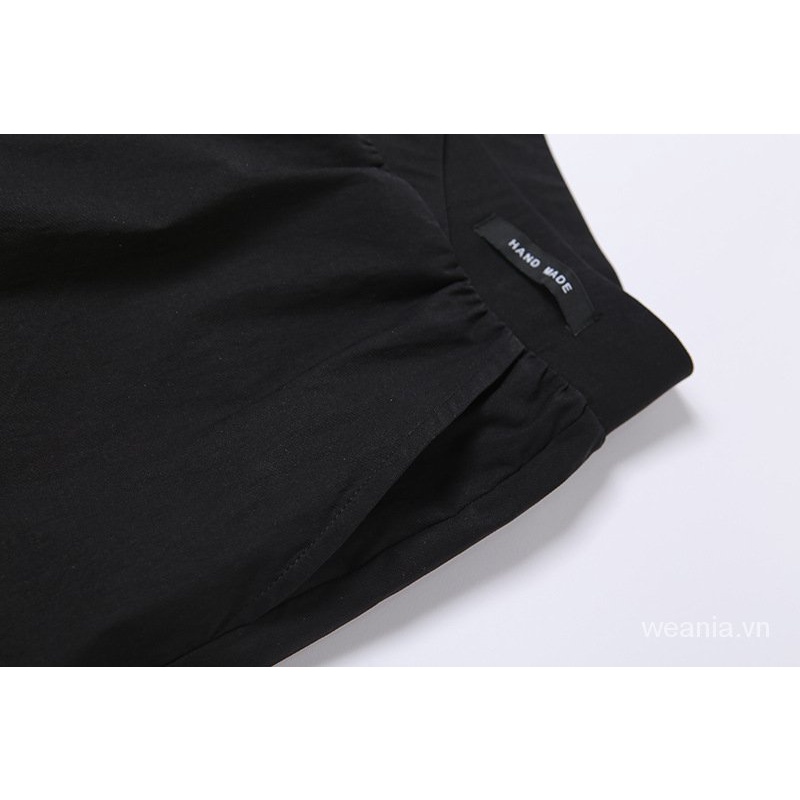 Quần Dài Lưng Cao Dáng Rộng Thiết Kế Xẻ Rách 2 Lớp Thời Trang Cho Nữ