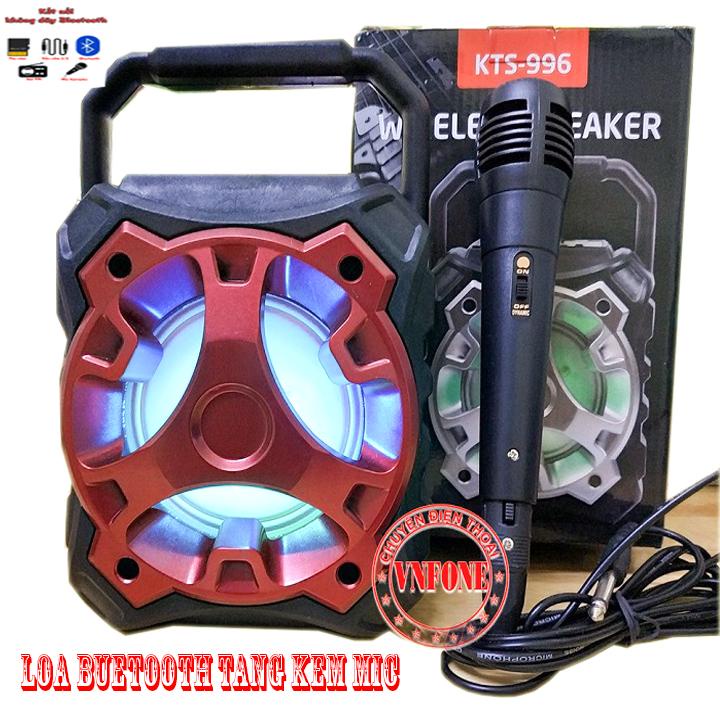 Loa bluetooth nghe nhạc Loa hát karaoke tặng kèm mic hát