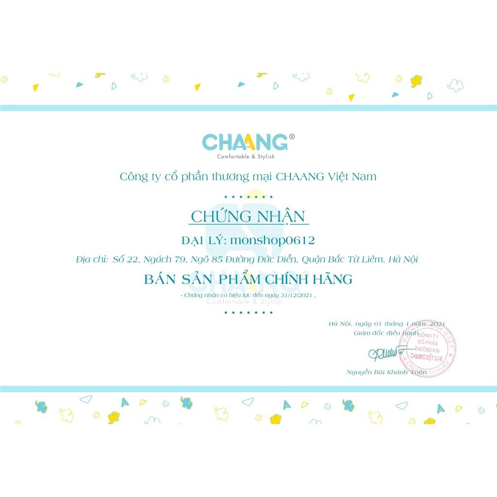 [CHAANG] Bộ cộc cúc vai hãng Chaang, BST Chaang Lakeside 2021 đợt 1, quần áo trẻ em Chaang cotton an toàn cho bé