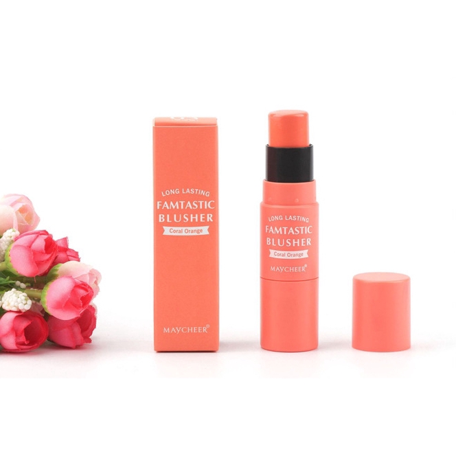 [Hàng mới về] Thanh phấn má hồng lâu trôi Maycheer kèm cọ | BigBuy360 - bigbuy360.vn