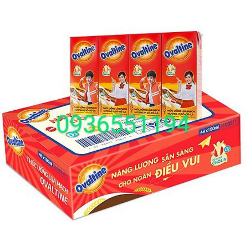 THÙNG SỮA OVALTINE 48hộp x 180ml