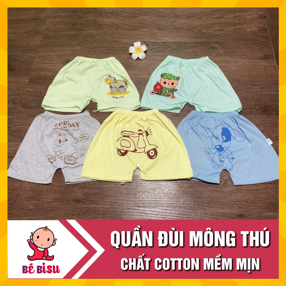 Quần chục đùi mông thú (set 10 chiếc) cotton mềm mịn cho bé (4-14kg)